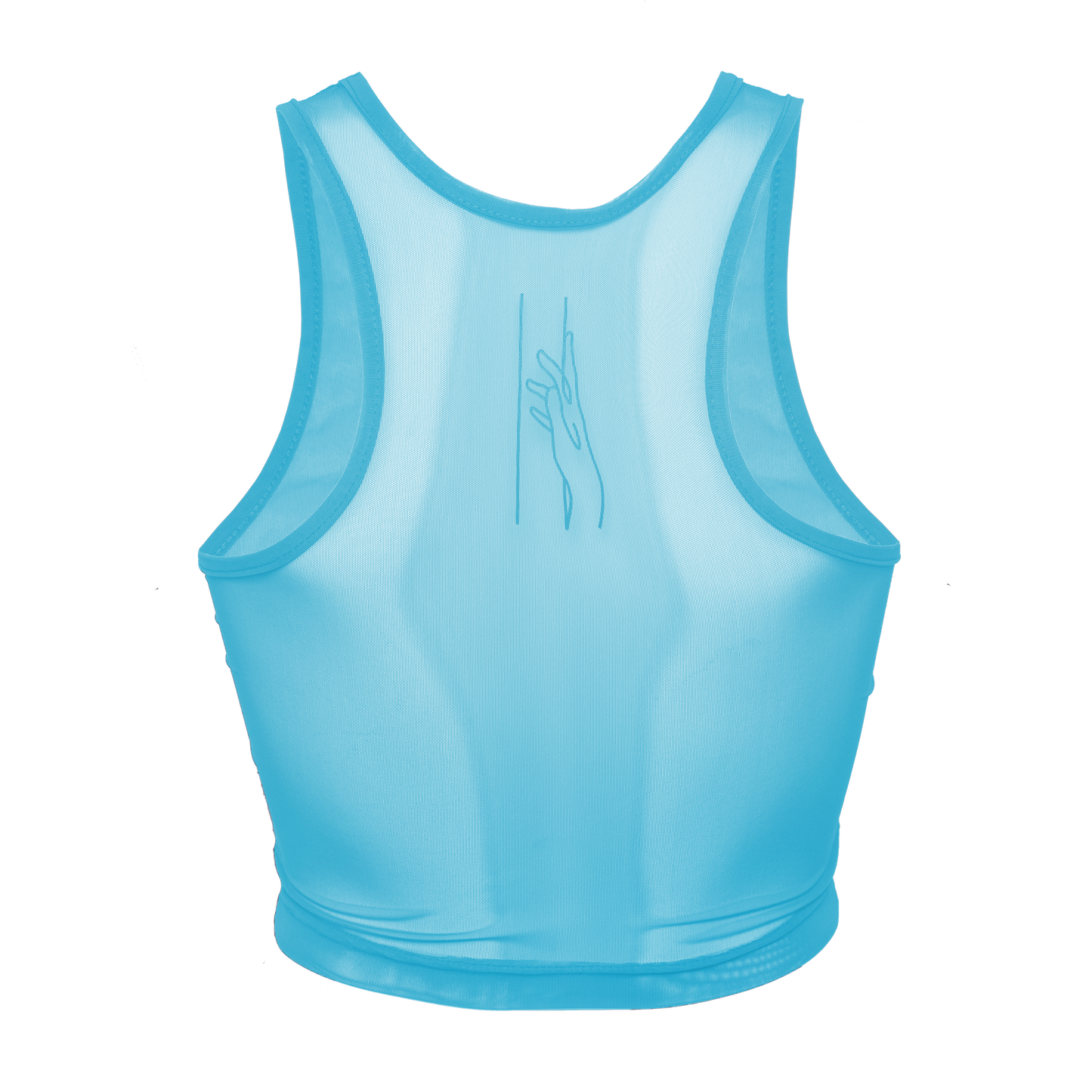 Crop-Top transparent, caribic