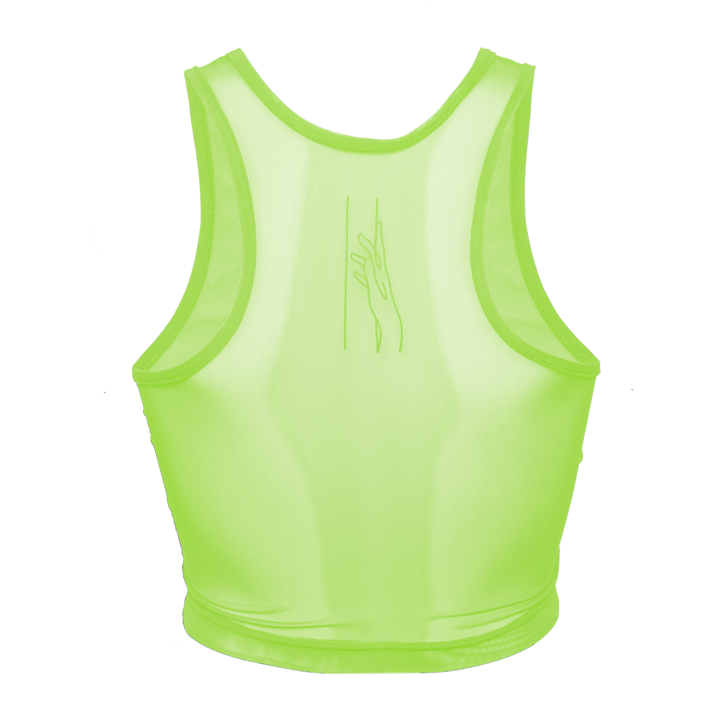 Crop-Top transparent, Roxi-Lime